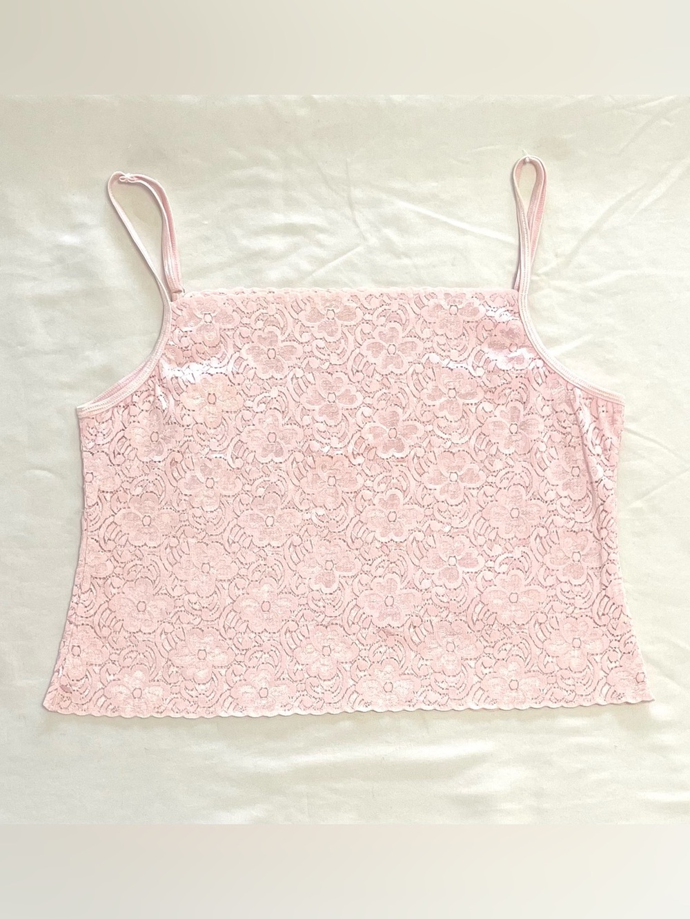 Lace Cami Tank Top Shirt Stretchy Women’s Medium Camisole Undershirt